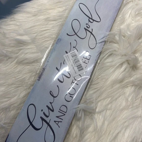 Inspirational Rustic Wall Art - Black Script on White - Picture 3 of 4